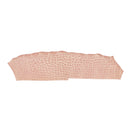 Cuir d'alligator rose nude brillant idéal pour la création de bijoux, bracelet de montre et accessoire haut de gamme