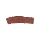 Petite découpe de flanc de cuir d'alligator marron acajou brillant pour création de bijoux, maroquinerie et accessoire