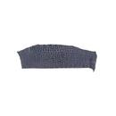 Petit flanc de cuir d'alligator brillant couleur bleu minuit
