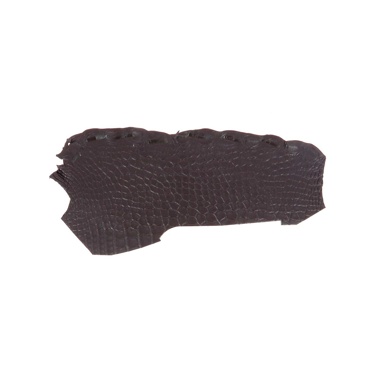 Découpe de flanc d'Alligator mat - MARRON FONCÉ