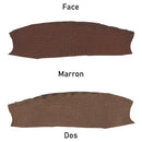 Cuir exotique marron en version mate, vue de face et de dos