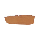 Petite découpe de cuir d'alligator mate couleur cognac