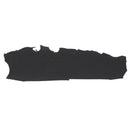 Flanc de cuir d'alligator noir très mat. Matière ferme idéal pour réaliser bijoux, maroquinerie et porte-clés