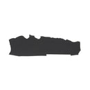 Cuir d'alligator noir mat en petite découpe idéal pour apporter une touche d'originalité à vos créations.
