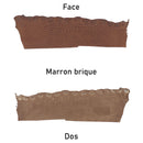Cuir d'alligator marron, côté face et côté dos. Flanc d'alligator pour utilisation de bracelet de montre, bijoux, petite maroquinerie, porte-clés...