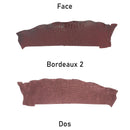 Cuir d'alligator rouge bordeaux finition mate vue de face et de dos. Cuir ferme idéal pour des réalisations originales