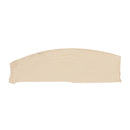Grande découpe de cuir d'alligator couleur beige argile. Flanc de cuir exotique pour réaliser des bijoux et accessoires haut de gamme