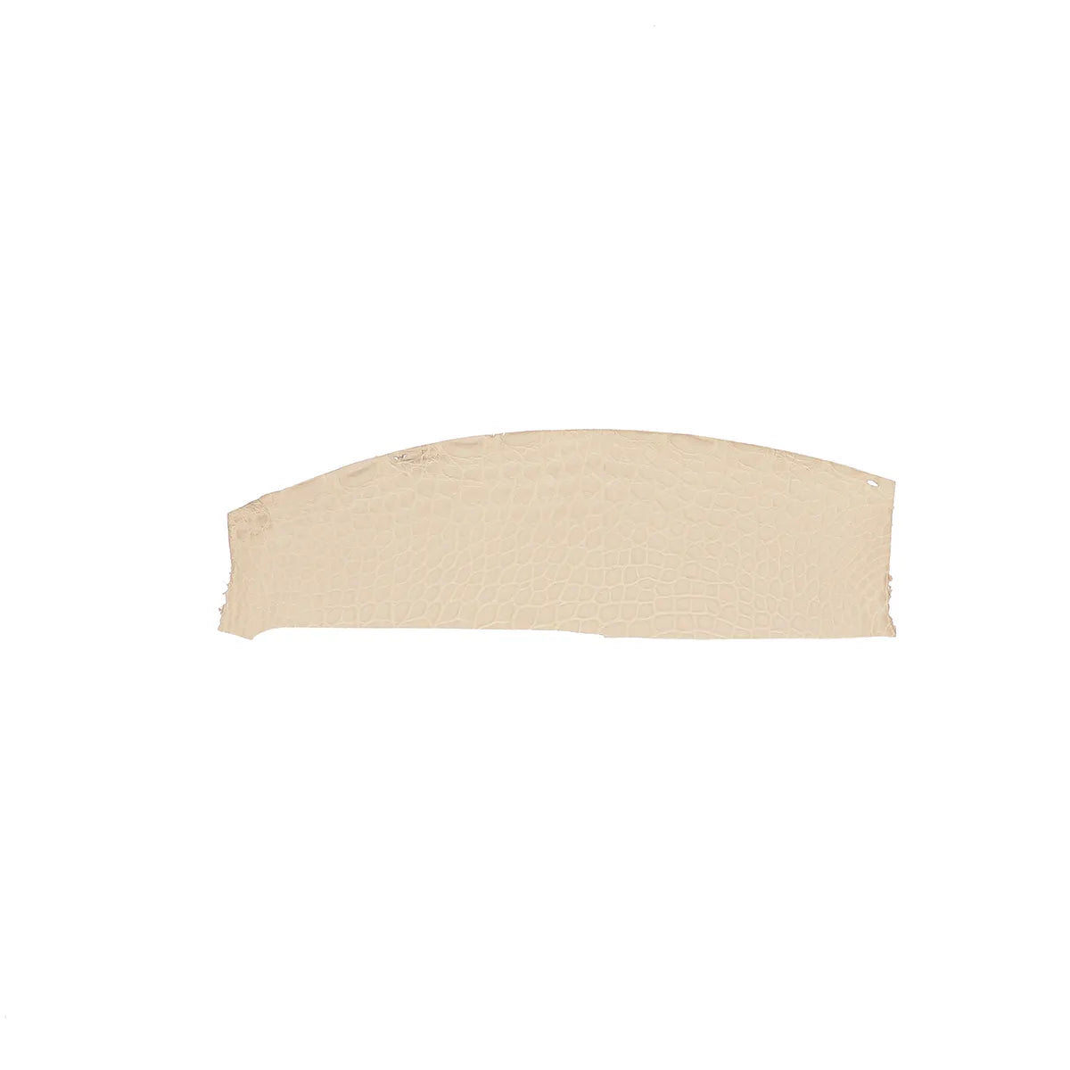 Petite découpe de cuir d'alligator couleur beige argile. Cuir exotique, original et ferme idéal pour faire des bracelets de montre, bijoux et accessoires