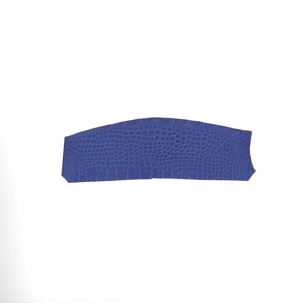Petite découpe de cuir d'alligator bleu marine finition mate