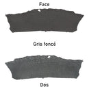 Cuir d'alligator gris, côté face et côté dos. Flanc d'alligator pour utilisation de bracelet de montre, bijoux, petite maroquinerie, porte-clés...