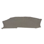 Flanc de cuir d'alligator gris mat. Cuir de croco idéal pour la confection de bracelet de montre, bijoux, petite maroquinerie...