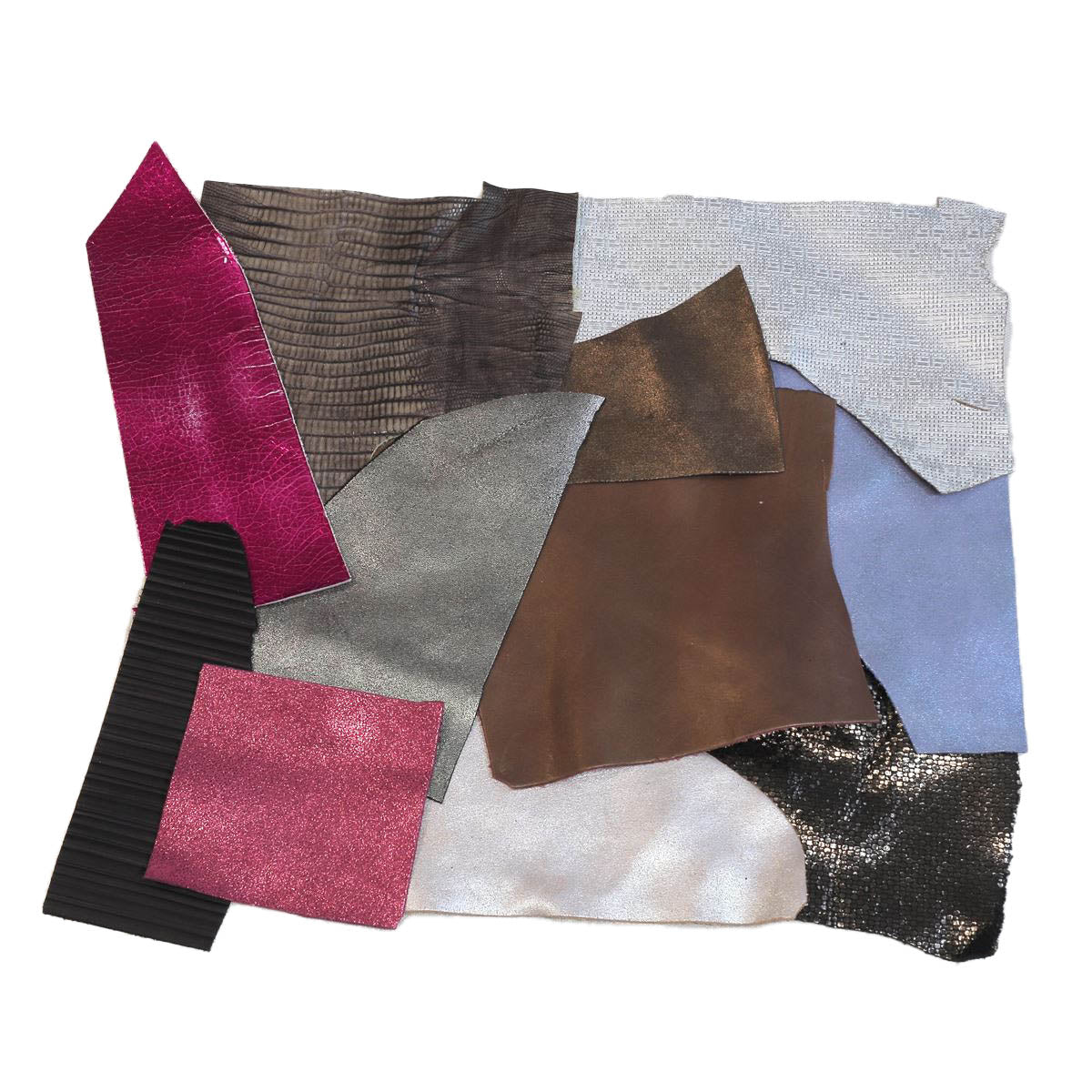 Lot de 250 g de chutes de cuirs FANTAISIE