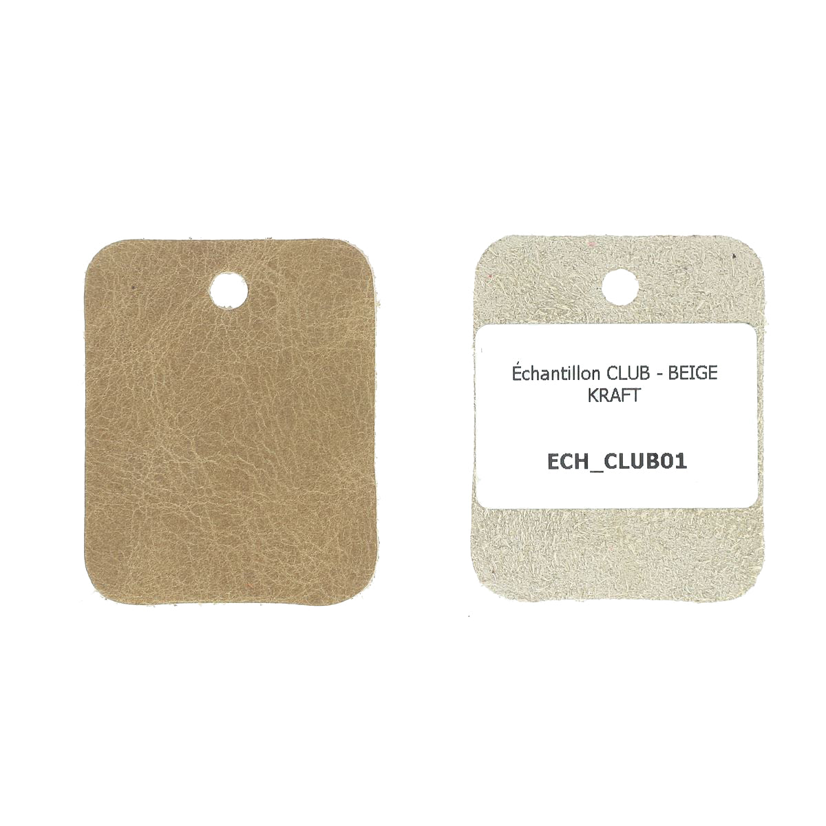 Un échantillon de cuir vachette ameublement - CLUB