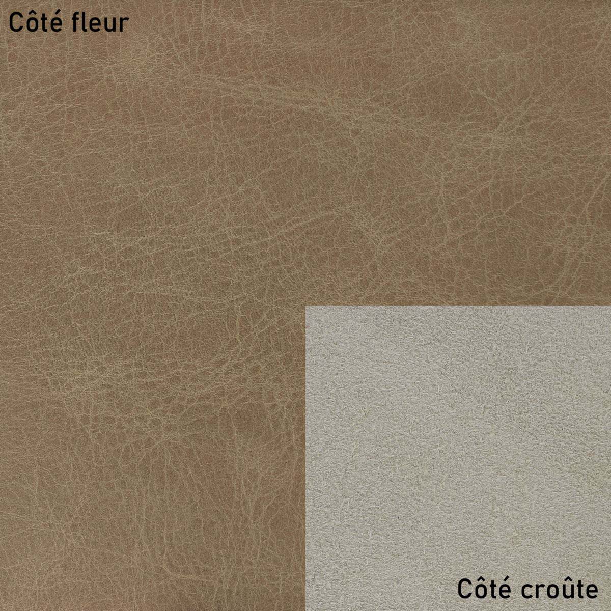 GORGECRAFT Feuilles De Cuir Véritable Crazy Horse 30x10cm - Cuir Vachette 2mm Brun Foncé