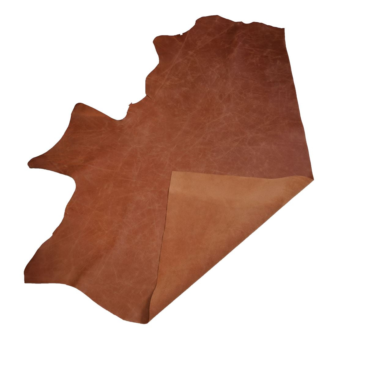 Cowhide leather upholstery CLUB - COGNAC | Deco Cuir