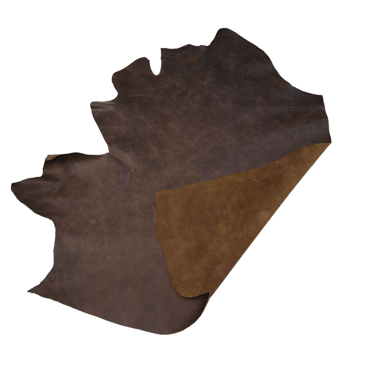 Peau de cuir de vachette ameublement CLUB - BRUN