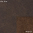 Peau de cuir de vachette ameublement CLUB - BRUN