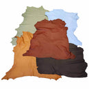 Lot SURPRISE de 5 peaux de cuir d'agneau pleine fleur - DIVERS - Deco Cuir