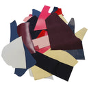 Chutes de cuir divers de 1 kg. Morceaux de cuir variés pour tests, prototypes, petits accessoires
