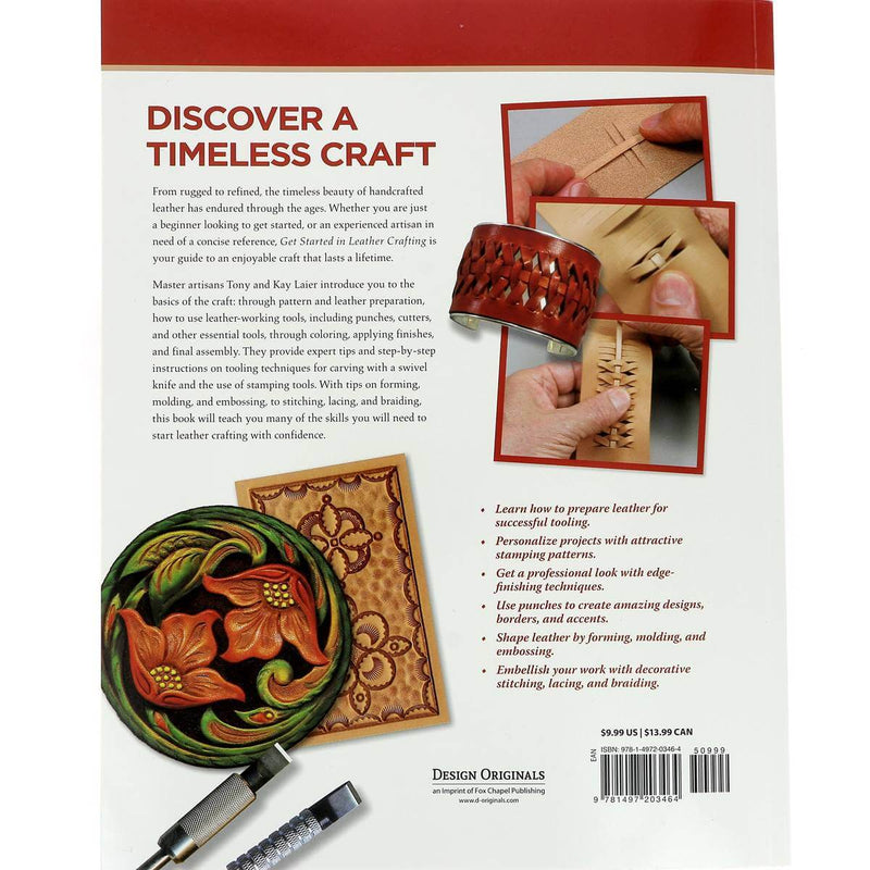 Livre "Get started in leather crafting" - Initiation à la maroquinerie - 4e couverture