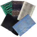 Lot SURPRISE de 5 morceaux de cuir de serpent - DIVERS - Longueur 20cm