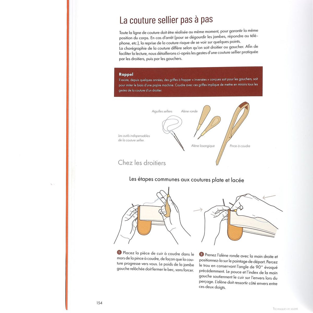 Techniques de sellerie-maroquinerie - E. Sarsar & A.Guégan | Deco Cuir
