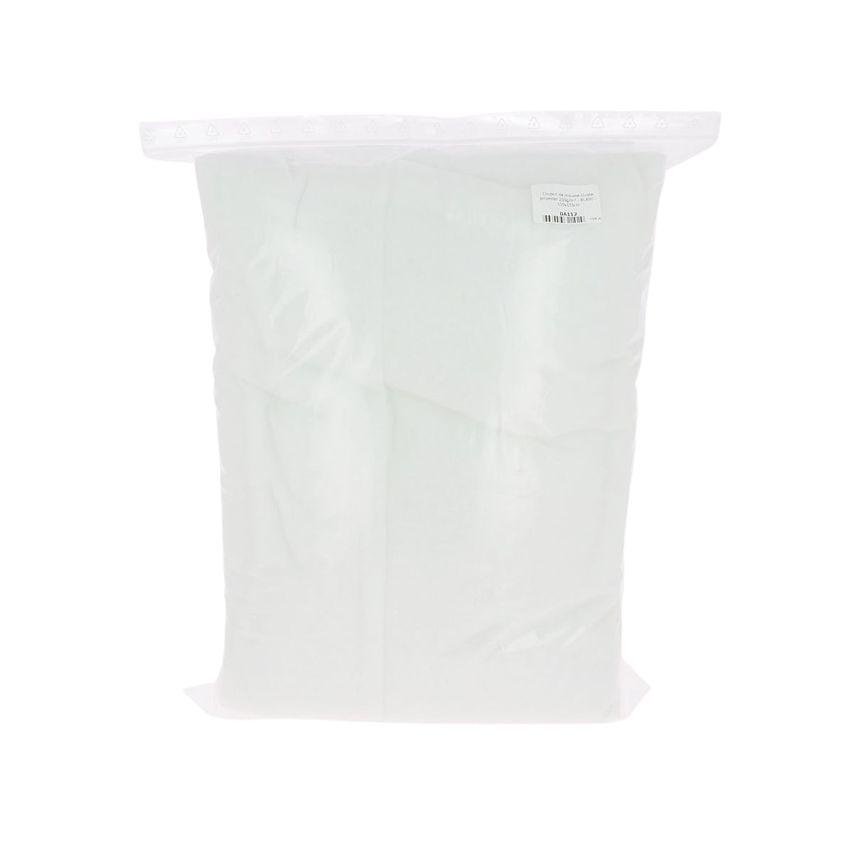 Coupon de mousse Ouate polyester 200g/m² - BLANC - 100x155cm