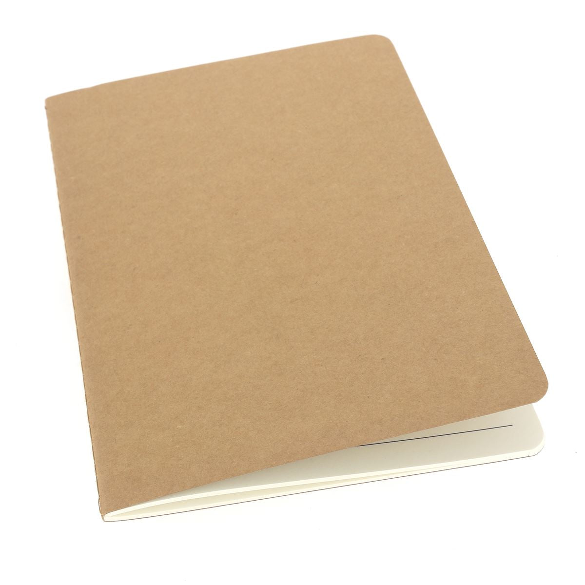 Carnet kraft A5 - 14 x 21 cm - 30 feuilles - 60 pages