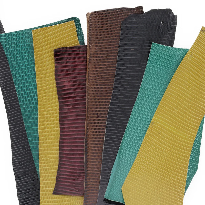 Lot peau cuir lézard plusieurs couleurs
