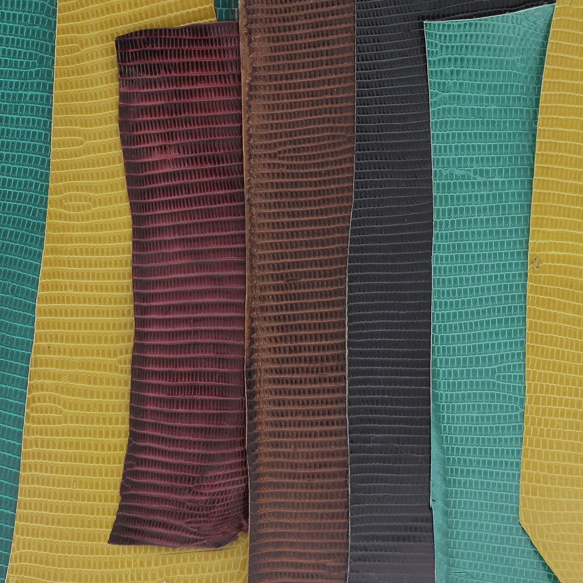 Lot peau cuir lézard plusieurs coloris