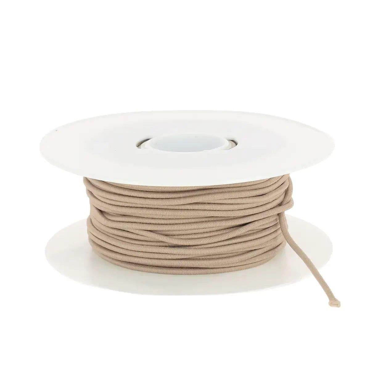 Bobine de cordon élastique Ø 1,9mm CRÈME, couleur intemporelle et passe-partout
