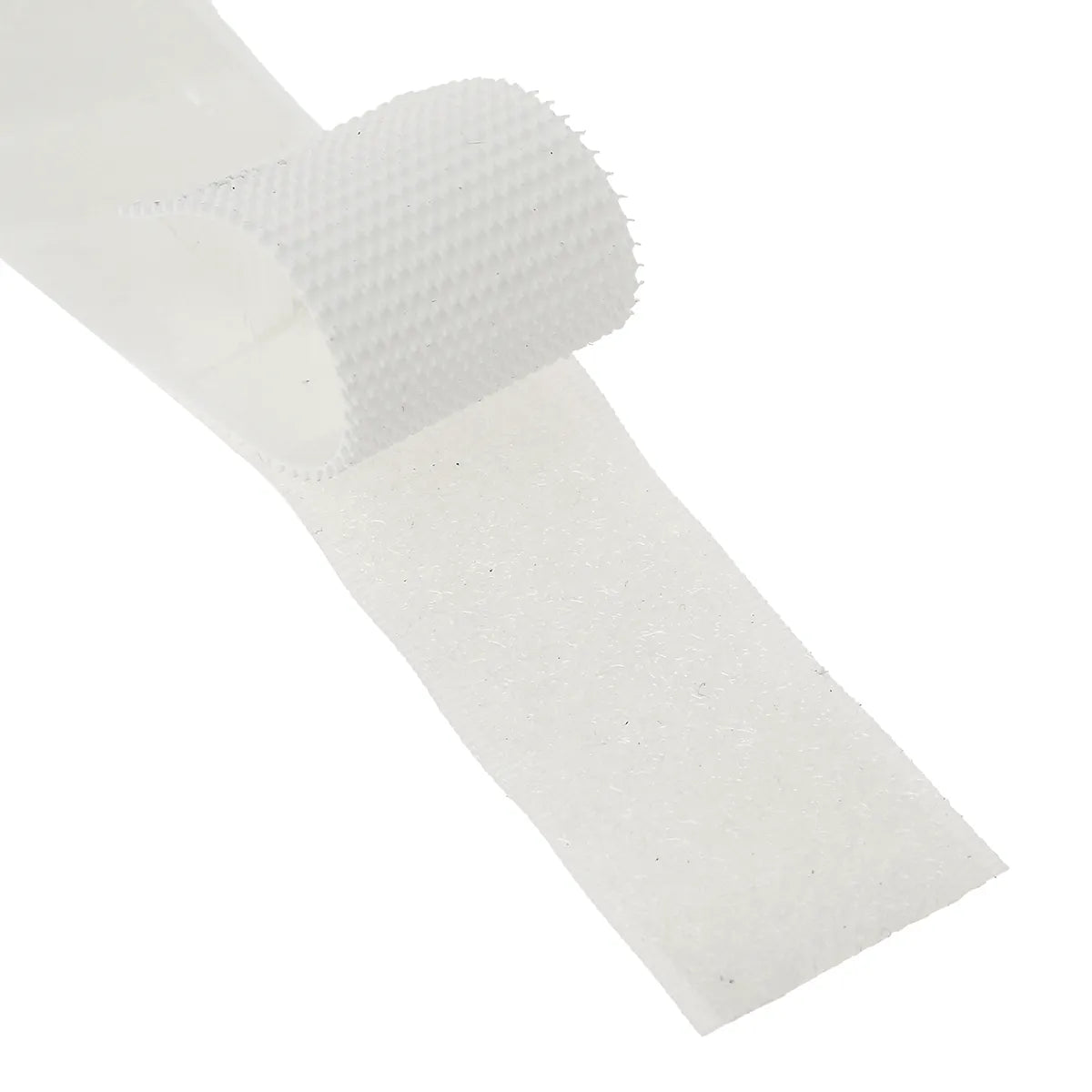 Ruban auto-agrippant blanc, scratch type velcro autocollant largeur 25 mm