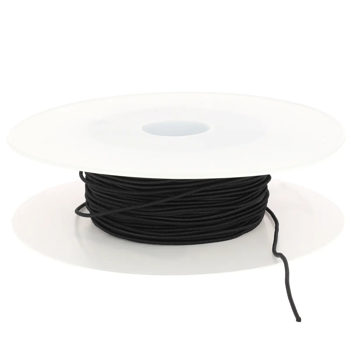 Cordon élastique diamètre 1,5mm  NOIR pour loisirs créatifs et couture