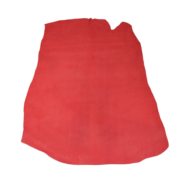 VELVET Velvet Pigskin Split Leather Skin - RED