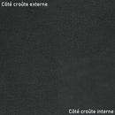 Peau de cuir de porc finition velours gris anthracite. Cuir idéal pour de la doublure