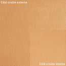 Peau de croûte de cuir de porc glacé camel idéal pour la doublure et la réalisation de décoration et de gainage.