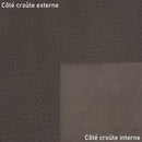 Croûte de cuir de porc glacé marron chocolat de la gamme suivie GELATO. Cuir idéal pour la création de doublure.