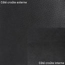 Croûte de cuir de porc glacé noir, idéal pour la confection de doublure de sac à main, étui à couteau…