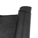 Peau de croûte de cuir de porc glacé noir. Cuir noir, souple et fin adapté pour la doublure