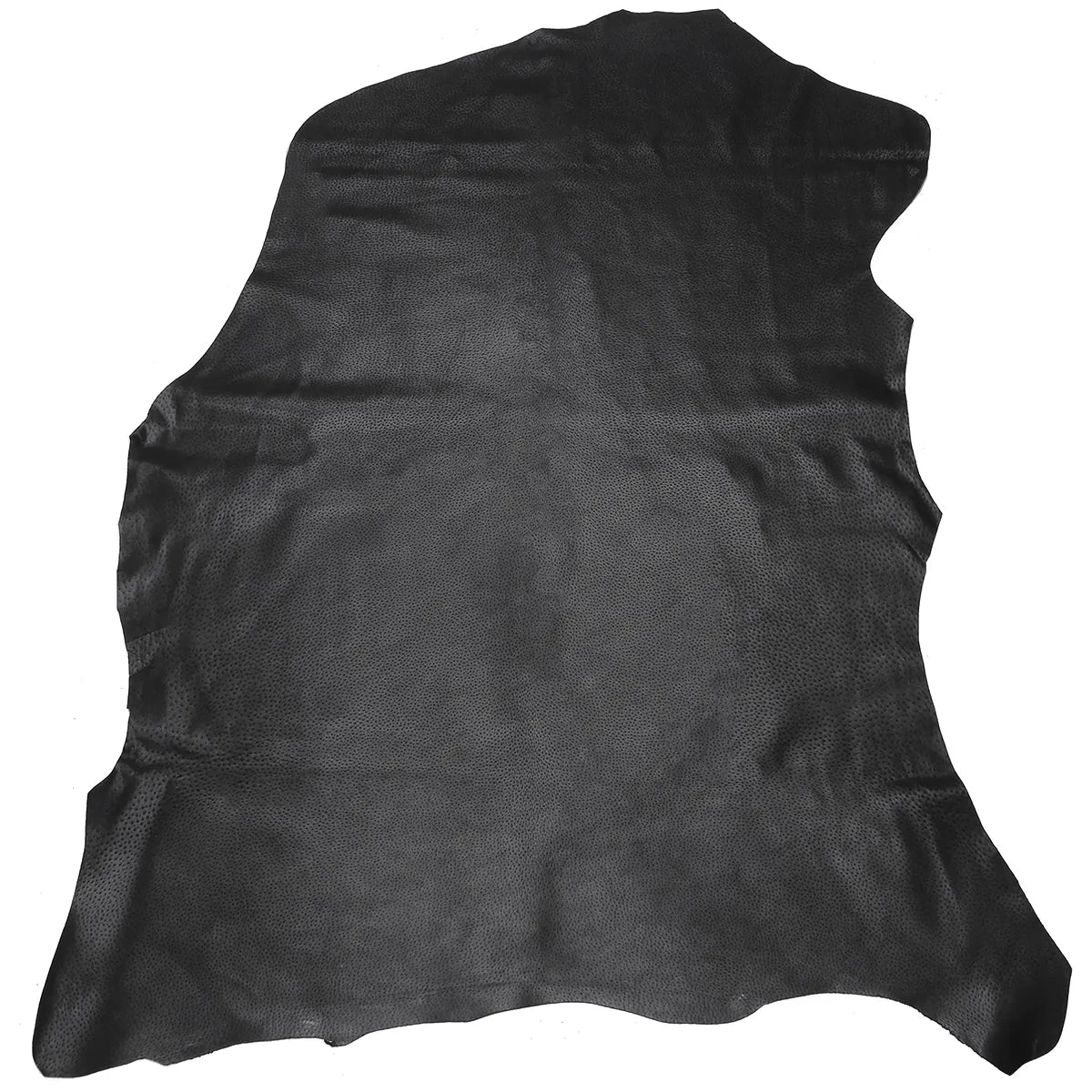 Peau entière en croûte de cuir de porc glacé noir.