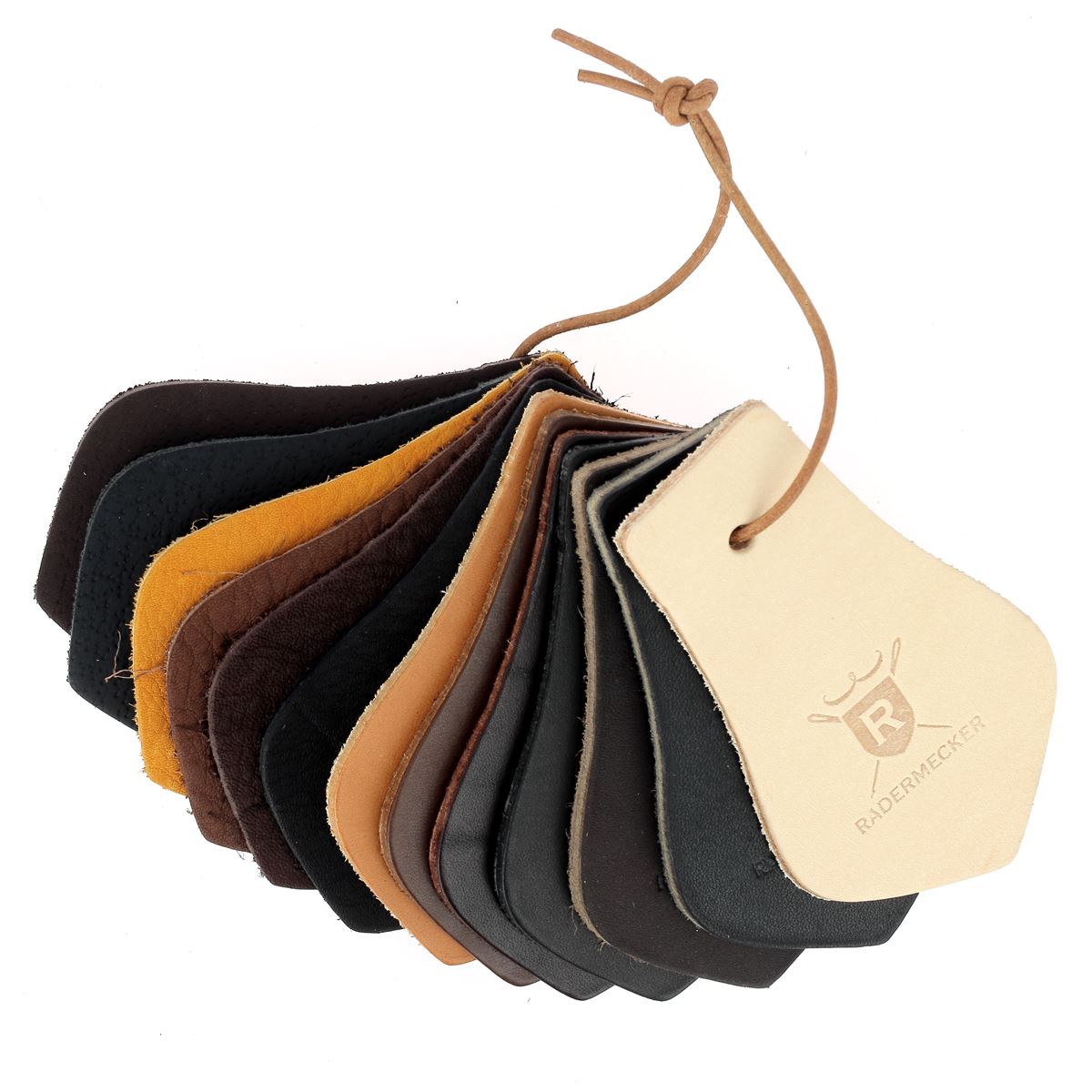 Nuancier de cuir Radermecker - 13 échantillons - Deco Cuir