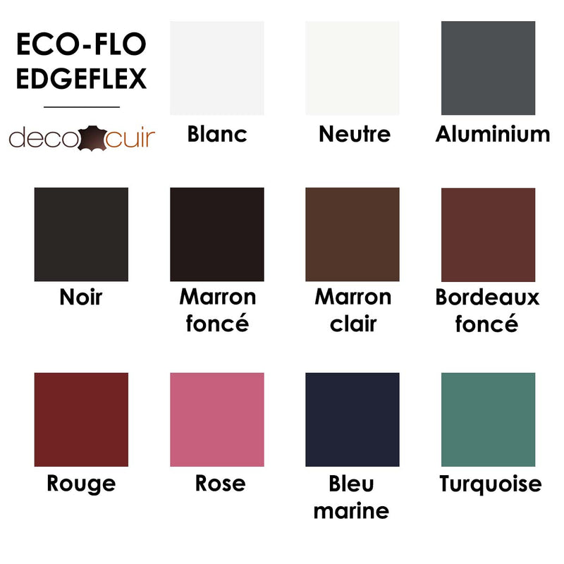 Peinture de tranche pour cuir - Eco-Flo Edgeflex Edge paint - Nuancier des teintes