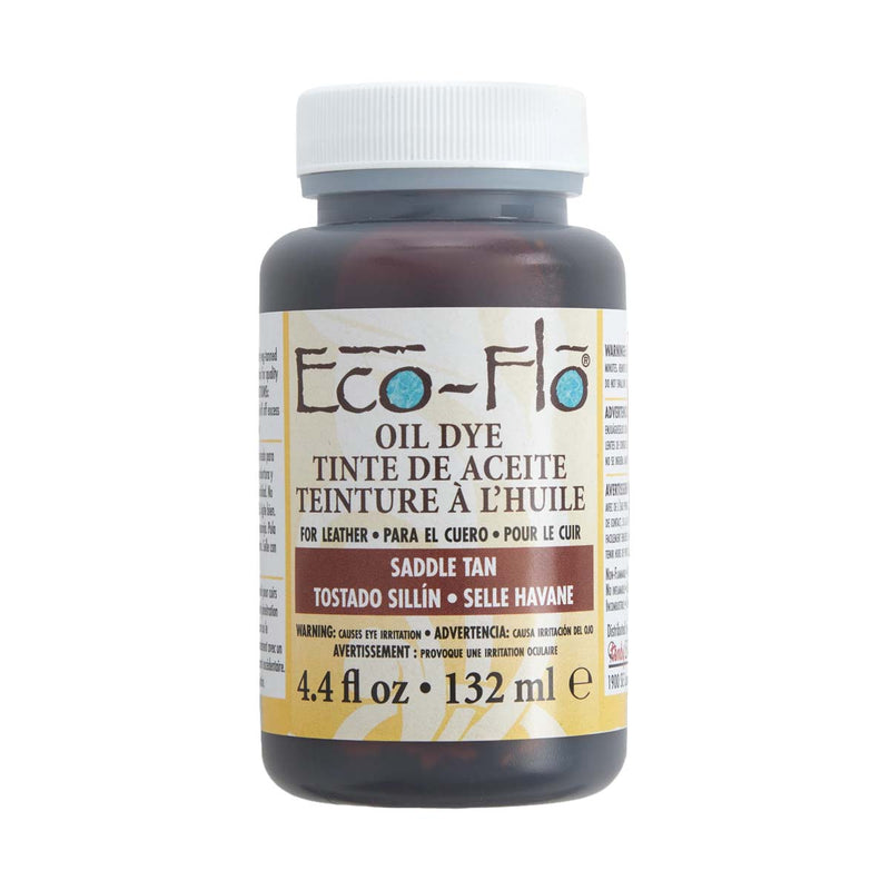 Teinture à l'huile pour cuir - Eco-Flo Oil Dye - 132ml - Saddle tan / Brun havane