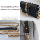 Bandoulière DIY avec chaîne de sac et cuir 