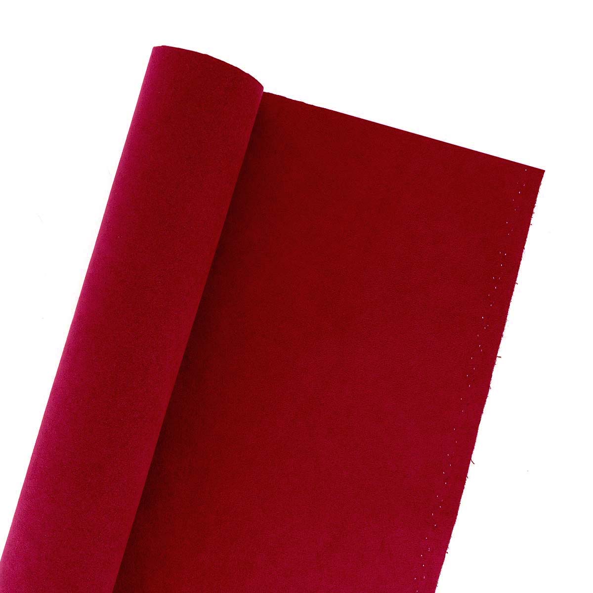 Coupon de microfibre alcantara pour doublure - ROUGE RUBIS - 0,50x1,45m