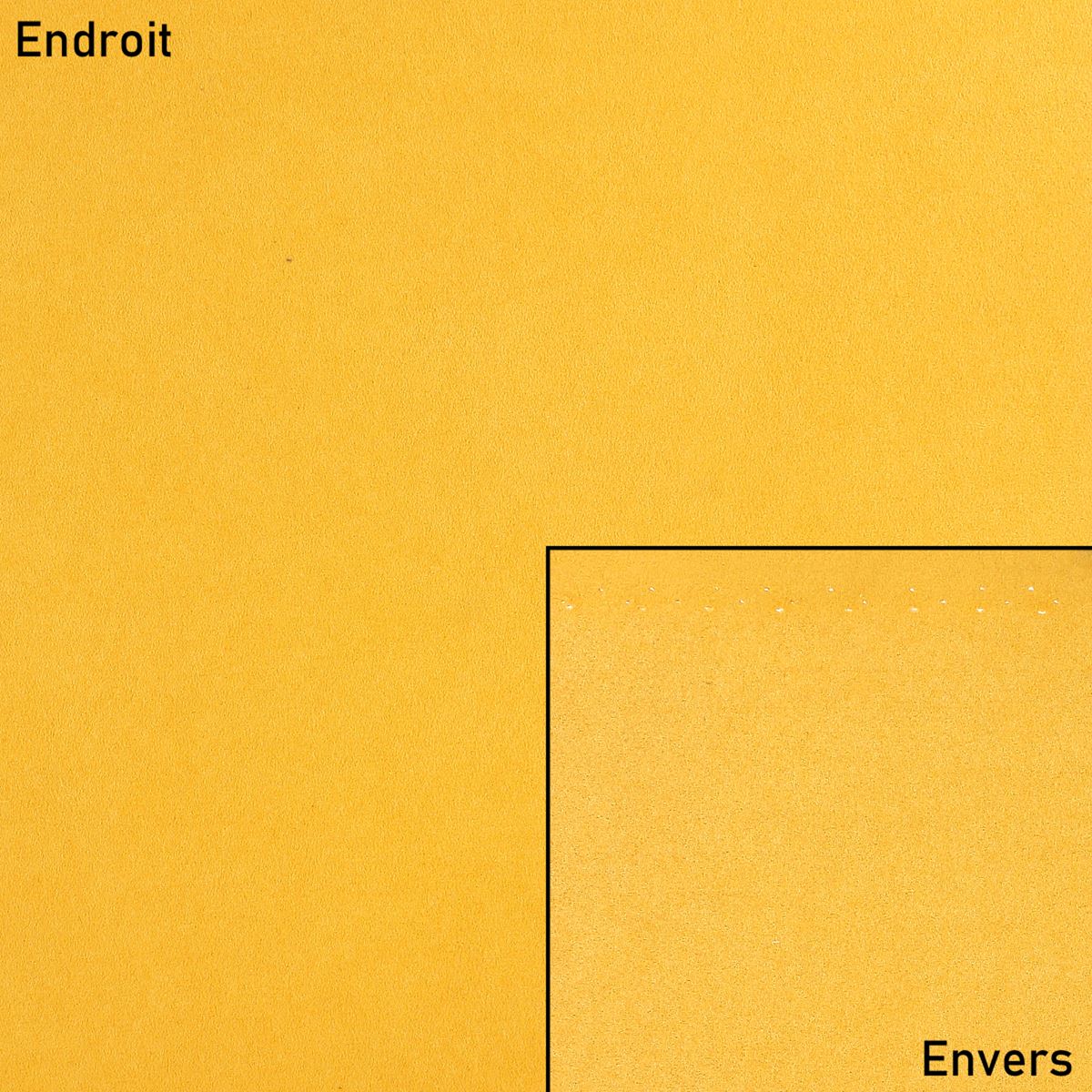 Coupon de microfibre alcantara pour doublure - MANGUE - 0,50x1,40m