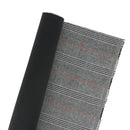 Coupon de tissu Prince de Galles doublé - NOIR, BLANC & ROUGE - 0,50x1,50m