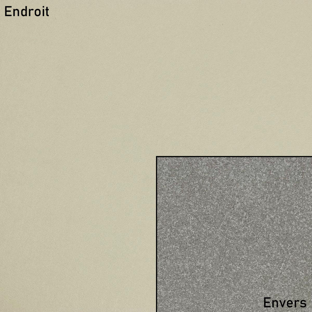 Coupon de tissu microfibre doublé mousse - GRÈGE - 0,50x1,45m