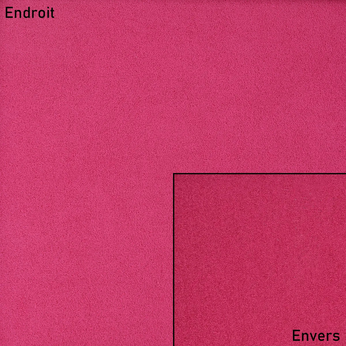 Textile Alcantara rose pivoine pour  doublure maroquinerie