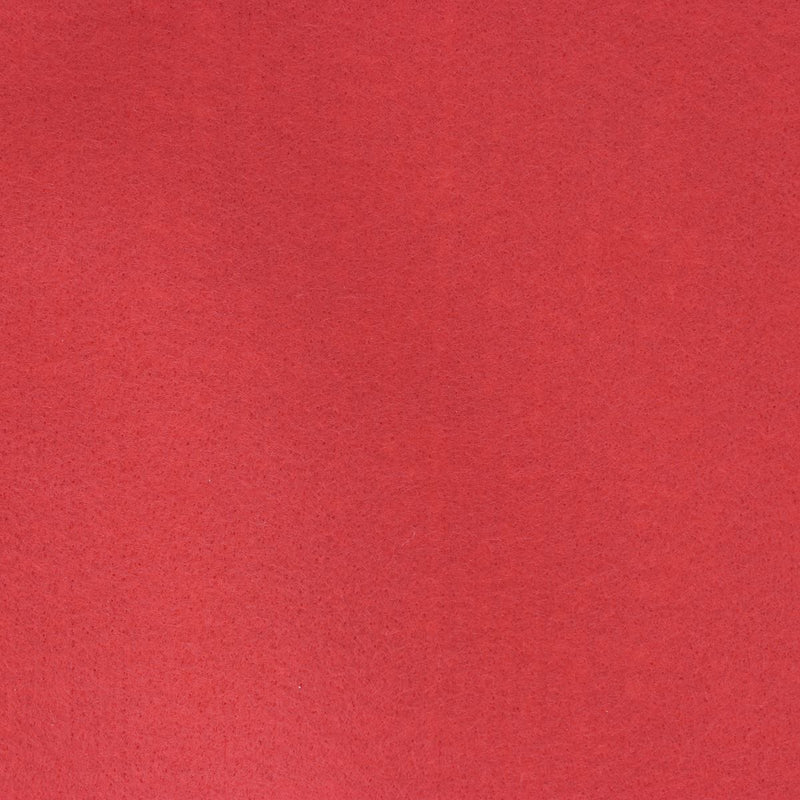 Coupon de tissu feutrine - ROUGE - Ép 1mm - 0,50x1,75m